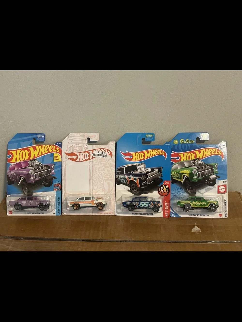 1955 CHEVY BEL-AIR GASSER HOT WHEELS LOT OF 4